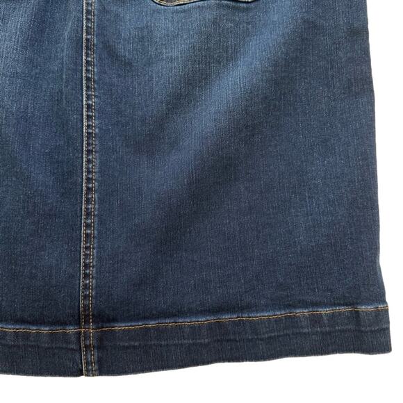 Talbots Jean Skirt Button Front Pencil Denim Jean Skirt Size 6 NWOT - Picture 10 of 12